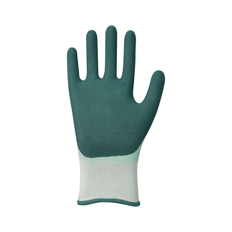 13G polyester liner with sandy nitrile double coating